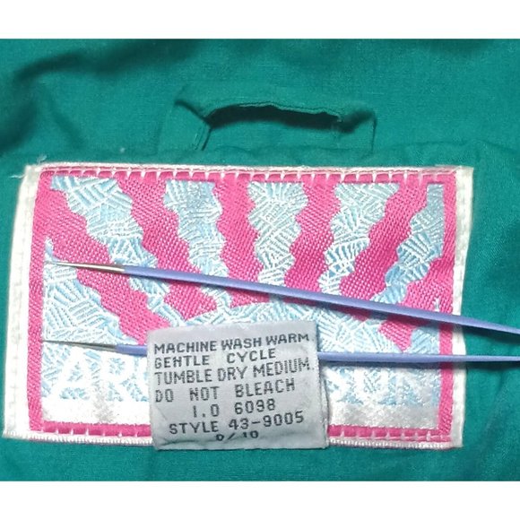 Vintage Arctic Sun Coat Size Small Womens Unisex Mens Jacket Tan Teal 80s Winter - Picture 9 of 9